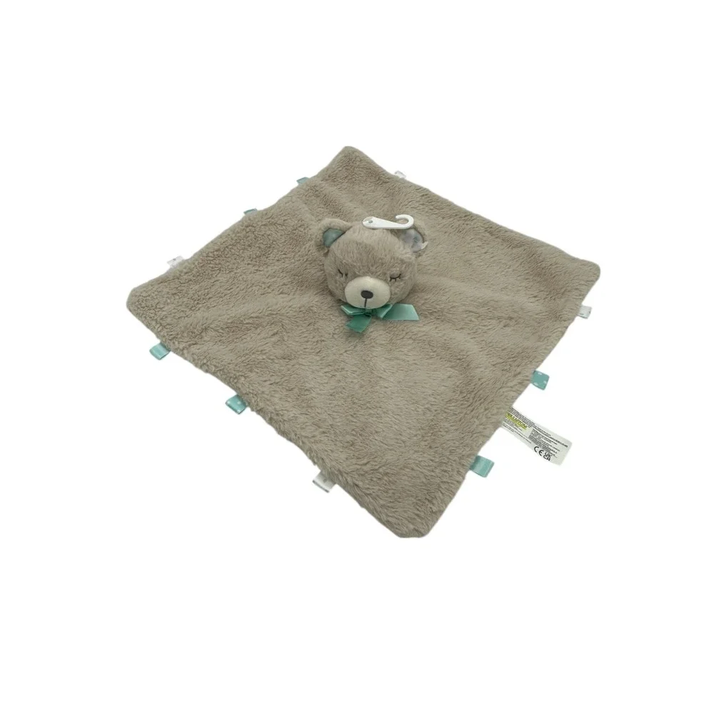 Kelly Toy Teddy Bear Soothie Baby Blanket W Tabbies Security Lovey 14